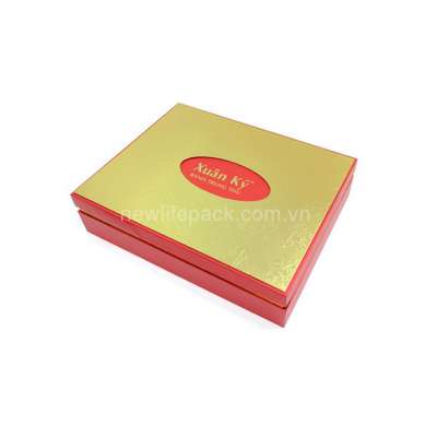 High Quality Custom Metallize Handmade Duplex Paper Fabric Packaging Gift Box Scatole Regalo