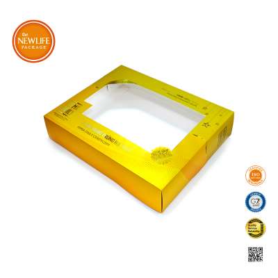 Vietnam Manufacture Uv Coating Custom Logo Eco Friendly Cardboard Packaging Paper Cake Gift Nest Box