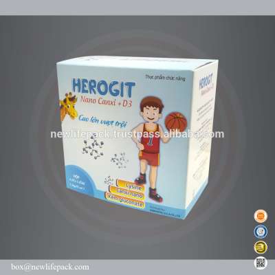 Box design printed pharmacy Herogit nano Canxi + D3