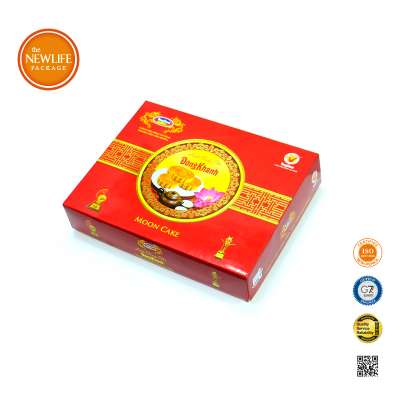 Hot Sale Product Custom Logo Useful Friendly Cake Box High End Coat Paper Moon Cake Packing Box